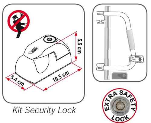 Kit Security Lock Cierre Seguridad Para Security 36 Y 46