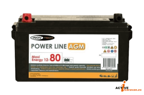 Bateria AGM 80AH de 12V Inovtech /Elektron / Powerline