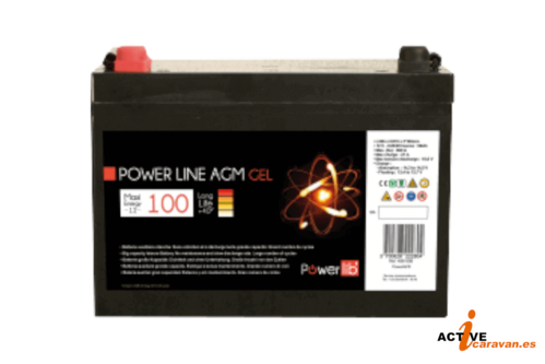Bateria GEL 100AH de 12V Eza /Elektron / Powerline