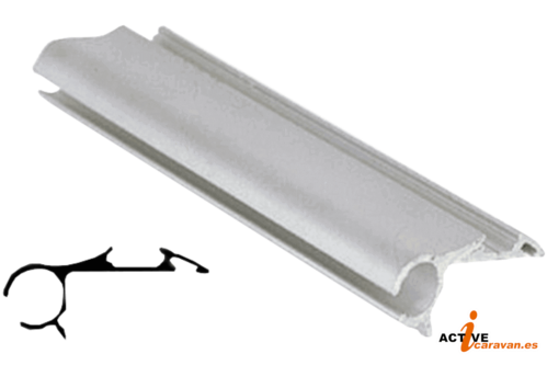 Perfil Estilo Avance Aluminio Blanco 2,25 Mts Tipo K