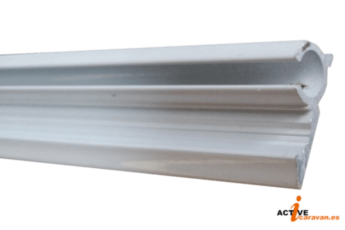 Guía Aluminio Blanco Perfil para avance/toldilla Barra 2,4 mtrs