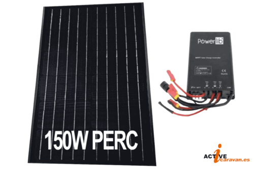 PACK Panel Solar MONO PERC STX 150W Eza Solar + MPPT 15Ah
