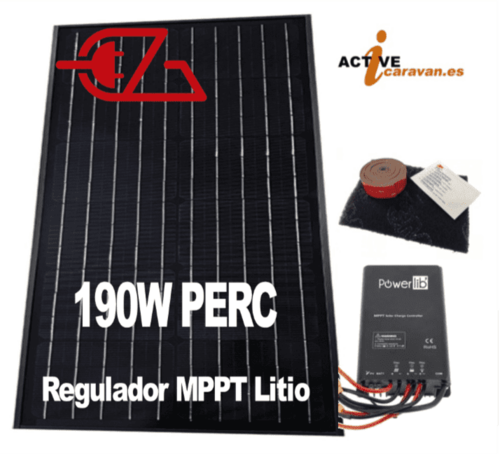 PACK Panel Solar PERC STX 190W Eza Solar Kit pegado-Regulador