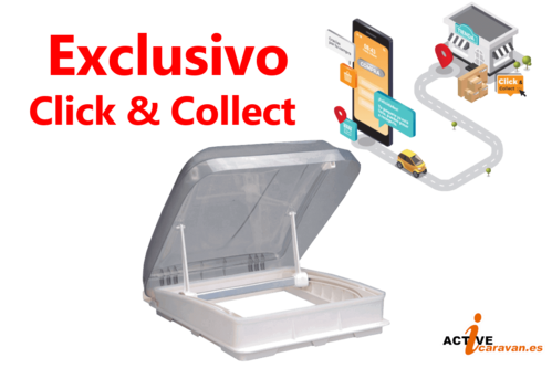 Exclusivo Click&Collect Claraboya 40x40 estilo MiniHeki Blanca