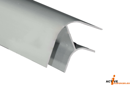Perfil de aluminio 2m ángulo corto
