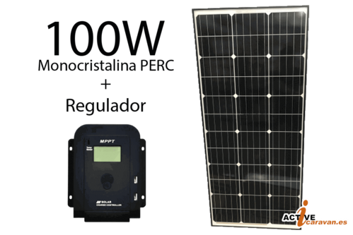 PACK Panel solar E-Flat PERC + Regulador MPPT Panel 110W Reg 10A